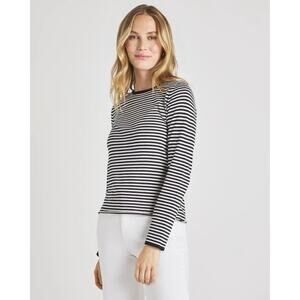 NWT Splendid Striped Grayson Crew Long Sleeve Soft Shirt L